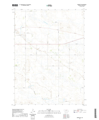 United States Geological Survey Newport SW, NE (2021, 24000-Scale) digital map