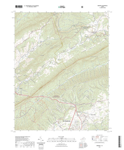 United States Geological Survey Newport, VA (2022, 24000-Scale) digital map