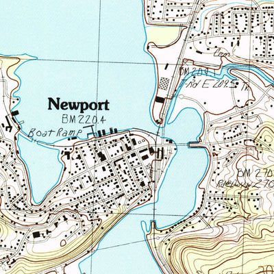 United States Geological Survey Newport, VT (1986, 24000-Scale) digital map