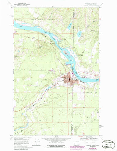 United States Geological Survey Newport, WA-ID (1968, 24000-Scale) digital map