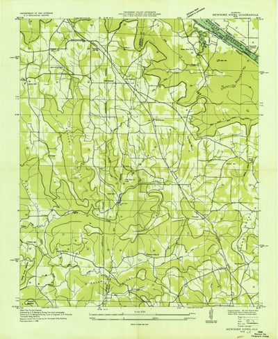 United States Geological Survey Newsome Sinks, AL (1936, 24000-Scale) digital map