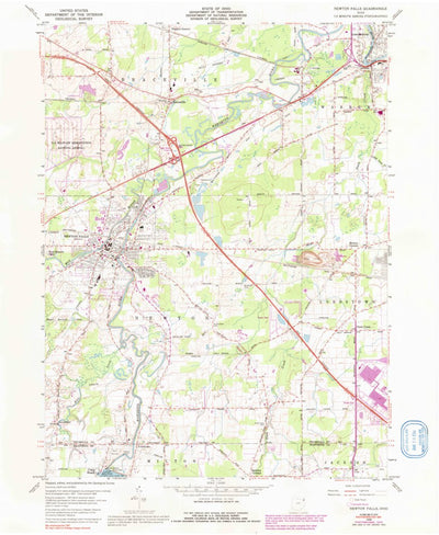 United States Geological Survey Newton Falls, OH (1959, 24000-Scale) digital map