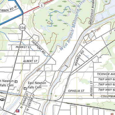 United States Geological Survey Newton Falls, OH (2023, 24000-Scale) digital map