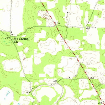 United States Geological Survey Newton, GA (1956, 62500-Scale) digital map