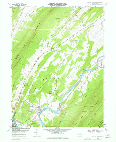 United States Geological Survey Newton Hamilton, PA (1959, 24000-Scale) digital map