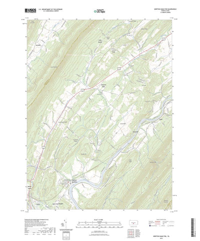 United States Geological Survey Newton Hamilton, PA (2023, 24000-Scale) digital map