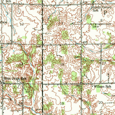 United States Geological Survey Newton, IL (1941, 62500-Scale) digital map
