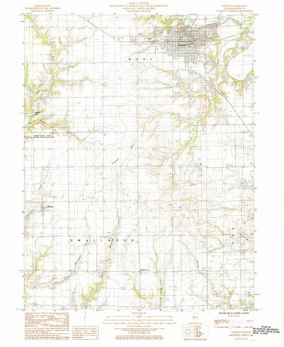 United States Geological Survey Newton, IL (1985, 24000-Scale) digital map