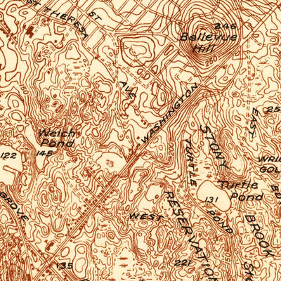 United States Geological Survey Newton, MA (1944, 24000-Scale) digital map