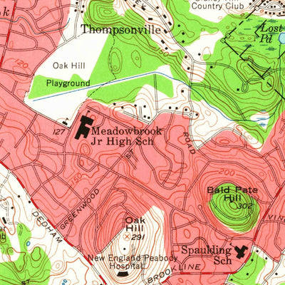United States Geological Survey Newton, MA (1956, 24000-Scale) digital map