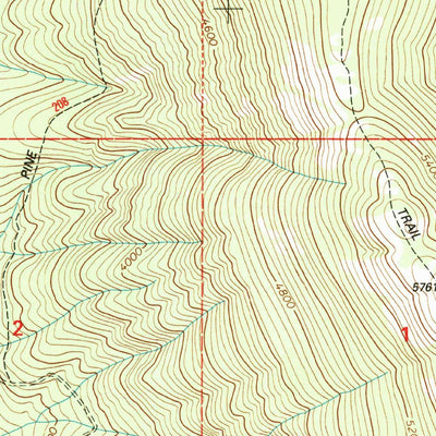United States Geological Survey Newton Mountain, MT (1997, 24000-Scale) digital map