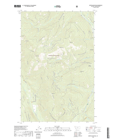 United States Geological Survey Newton Mountain, MT (2020, 24000-Scale) digital map