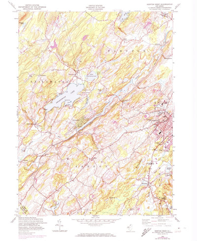 United States Geological Survey Newton West, NJ (1954, 24000-Scale) digital map