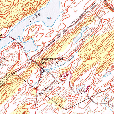 United States Geological Survey Newton West, NJ (1954, 24000-Scale) digital map