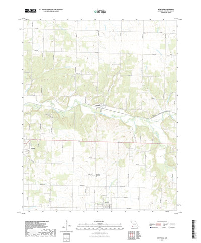 United States Geological Survey Newtonia, MO (2021, 24000-Scale) digital map