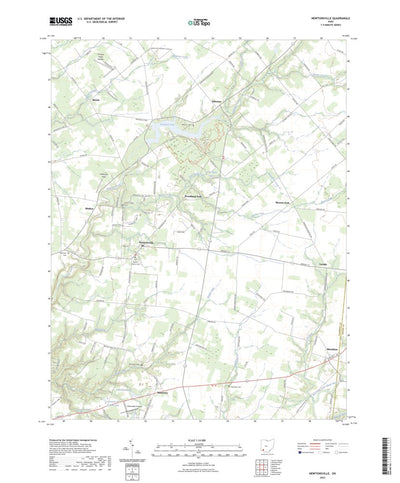 United States Geological Survey Newtonsville, OH (2023, 24000-Scale) digital map