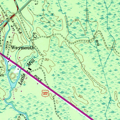 United States Geological Survey Newtonville, NJ (1953, 24000-Scale) digital map
