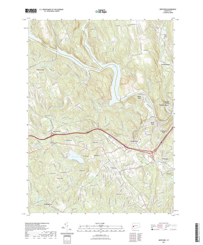 United States Geological Survey Newtown, CT (2021, 24000-Scale) digital map