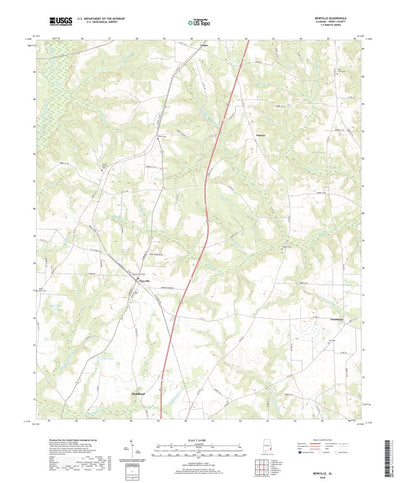 United States Geological Survey Newville, AL (2020, 24000-Scale) digital map