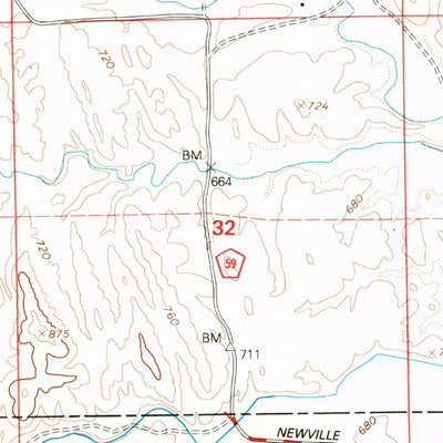 United States Geological Survey Newville, CA (1995, 24000-Scale) digital map