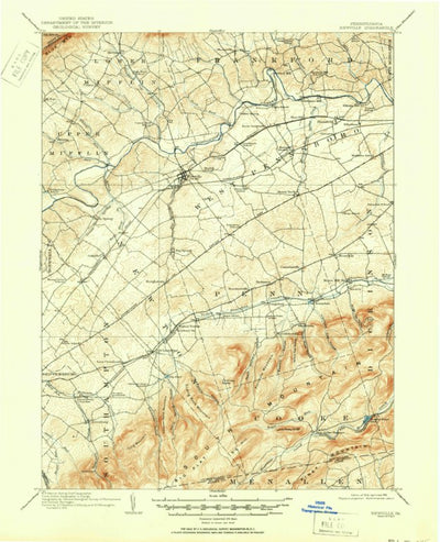 United States Geological Survey Newville, PA (1919, 62500-Scale) digital map