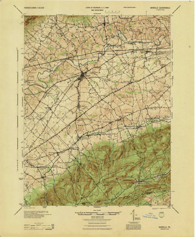 United States Geological Survey Newville, PA (1945, 62500-Scale) digital map