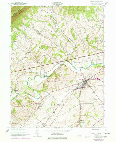 United States Geological Survey Newville, PA (1952, 24000-Scale) digital map