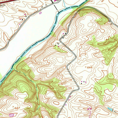 United States Geological Survey Newville, PA (1952, 24000-Scale) digital map