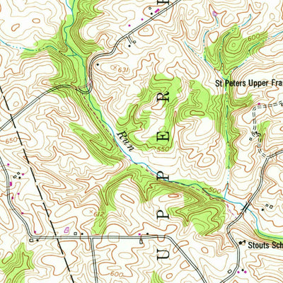 United States Geological Survey Newville, PA (1952, 24000-Scale) digital map