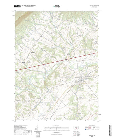 United States Geological Survey Newville, PA (2023, 24000-Scale) digital map