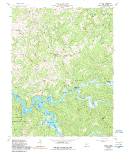 United States Geological Survey Newville, WV (1967, 24000-Scale) digital map