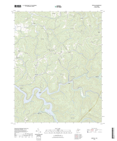 United States Geological Survey Newville, WV (2023, 24000-Scale) digital map
