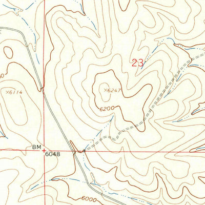 United States Geological Survey Nez Perce Hollow, MT (1961, 24000-Scale) digital map