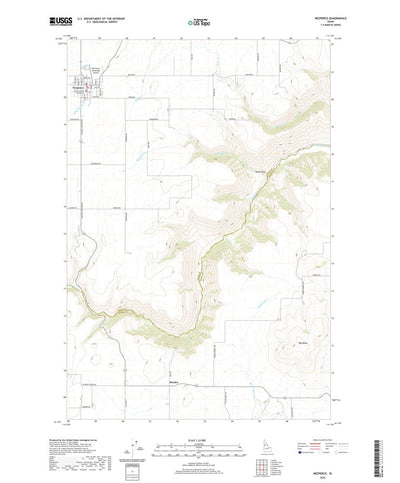 United States Geological Survey Nezperce, ID (2020, 24000-Scale) digital map