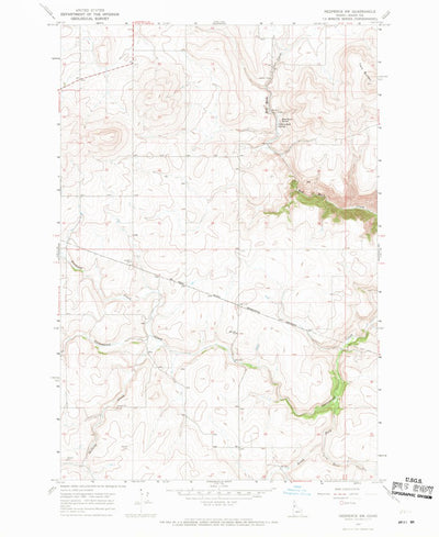 United States Geological Survey Nezperce SW, ID (1967, 24000-Scale) digital map