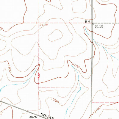 United States Geological Survey Nezperce SW, ID (1967, 24000-Scale) digital map