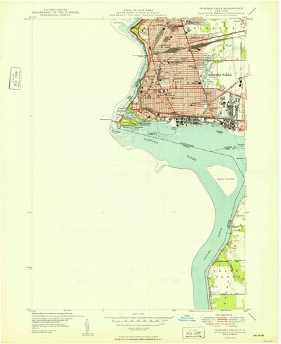 United States Geological Survey Niagara Falls, NY (1949, 24000-Scale) digital map