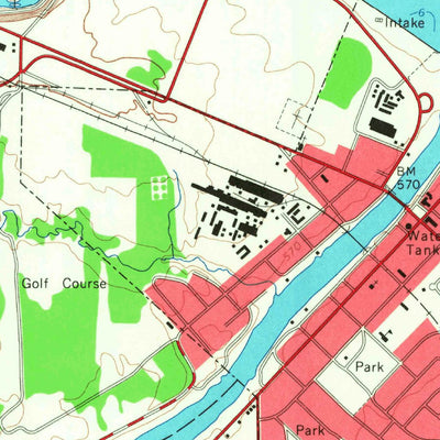United States Geological Survey Niagara Falls, NY (1965, 24000-Scale) digital map