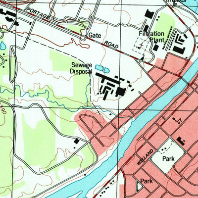 United States Geological Survey Niagara Falls, NY (1995, 25000-Scale) digital map