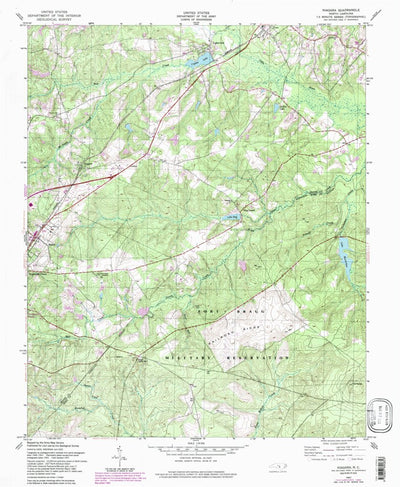 United States Geological Survey Niagara, NC (1957, 24000-Scale) digital map