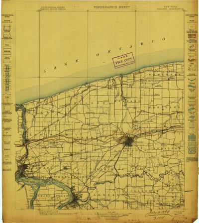 United States Geological Survey Niagara, NY (1899, 125000-Scale) digital map