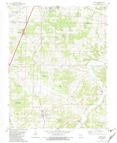 United States Geological Survey Niangua, MO (1982, 24000-Scale) digital map