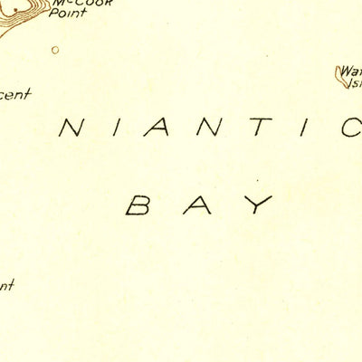 United States Geological Survey Niantic, CT-NY (1934, 24000-Scale) digital map