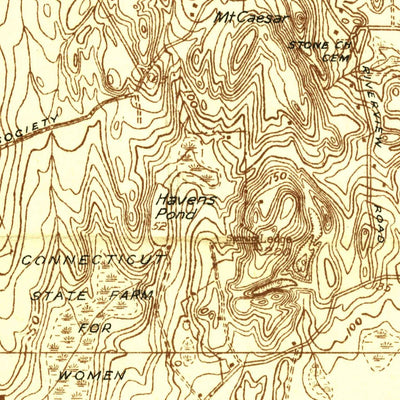 United States Geological Survey Niantic, CT-NY (1934, 24000-Scale) digital map