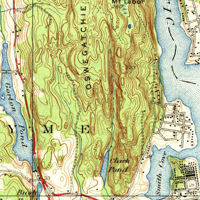 United States Geological Survey Niantic, CT-NY (1938, 62500-Scale) digital map