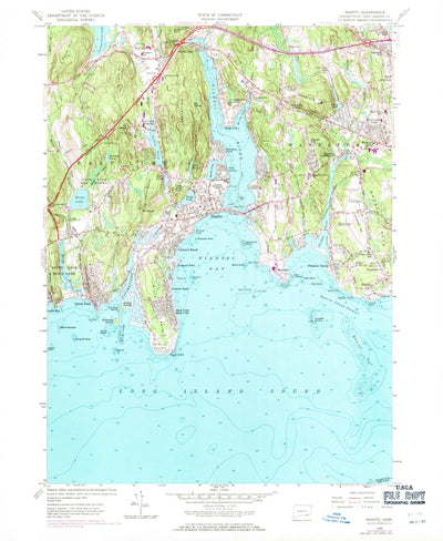 United States Geological Survey Niantic, CT-NY (1958, 24000-Scale) digital map