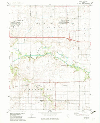 United States Geological Survey Niantic, IL (1982, 24000-Scale) digital map