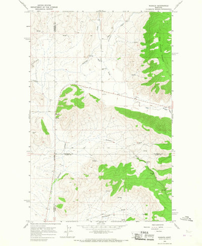 United States Geological Survey Niarada, MT (1964, 24000-Scale) digital map