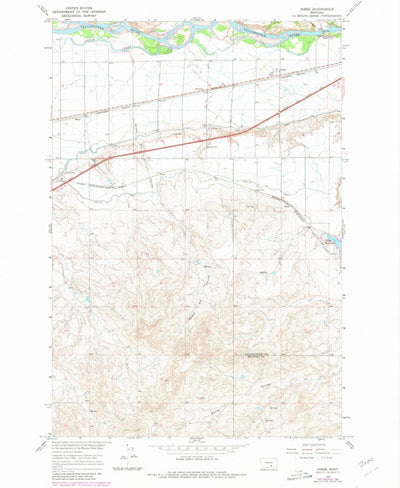 United States Geological Survey Nibbe, MT (1967, 24000-Scale) digital map