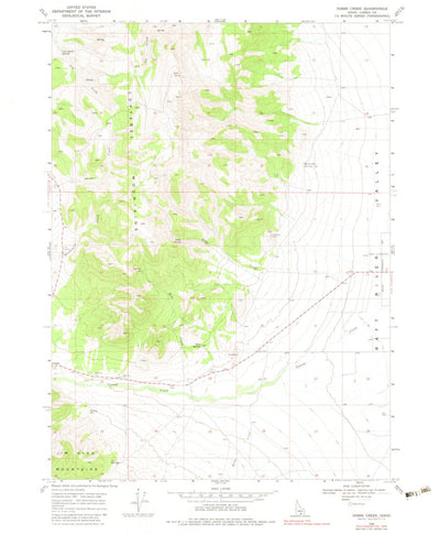 United States Geological Survey Nibbs Creek, ID (1968, 24000-Scale) digital map